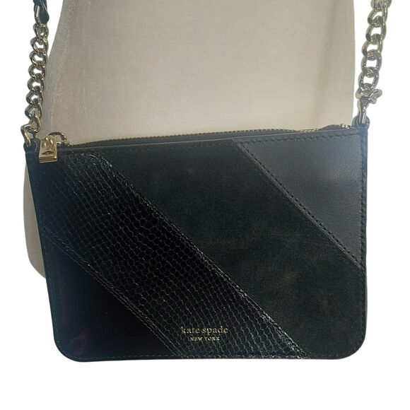 Kate Spade New York EVA MIXED MATERIAL CHAIN CROSSBODY - Picture 2 of 7